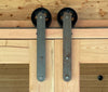 BIG Raw Steel sliding barn door system by Engroove.