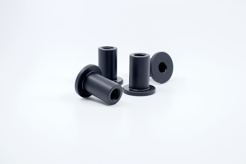 Sleeve Nuts for BIG. Machined anodized aluminum Matte Black